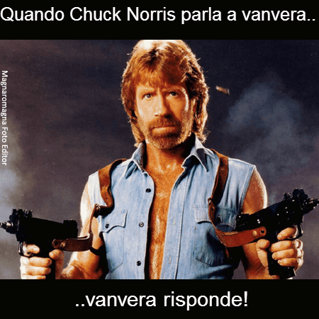 meme chuck norris parla a vanvera
