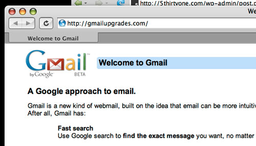 Phishing gmail
