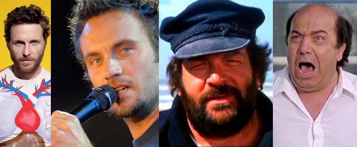 jovanotti, nek, bud spencer, lino banfi