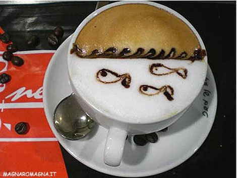 cappuccio decorato
