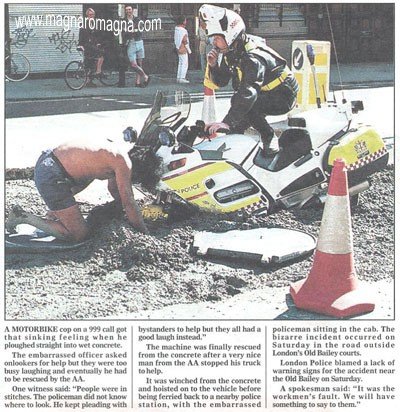 poliziotto impantanato