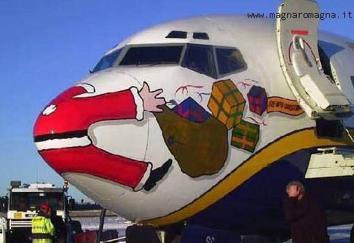 babbo natale crash aereo