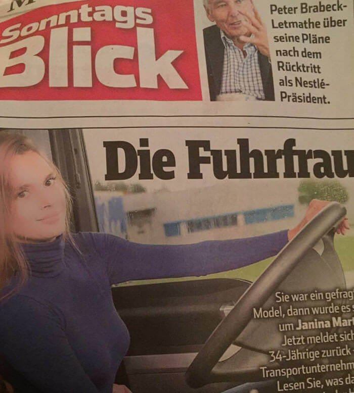 ex modella Janina Martig