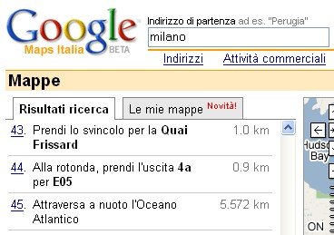 GoogleMaps nuoto