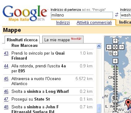 GoogleMaps nuoto Washington