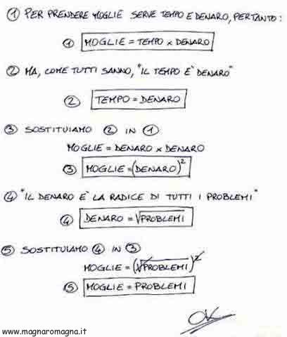 Vignetta Moglie e Denaro