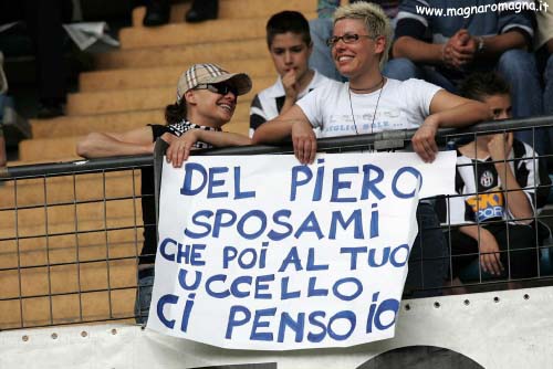 striscione delpiero