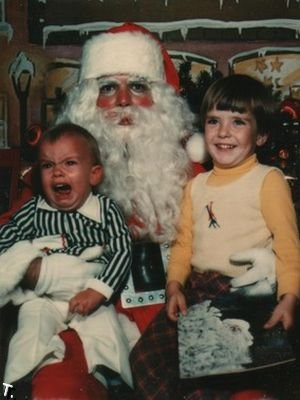 il bimbo non ama babbo natale