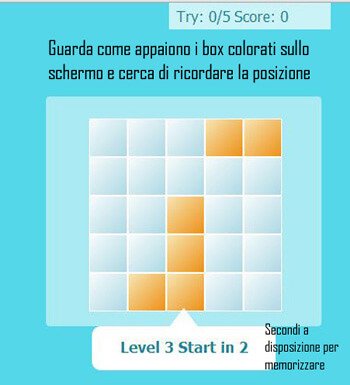 schermata 1: memorizza la scena