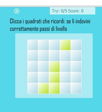 schermata 2: prova a rifare la combinazione
