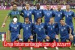 fotomontaggio azzurri