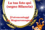 segno bilancia, quadro astrale personalizzato con foto
