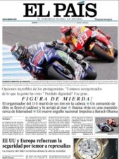 El Pais, fotomontaggio giornale spagnolo