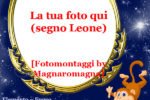segno leone, quadro astrale personalizzato con foto
