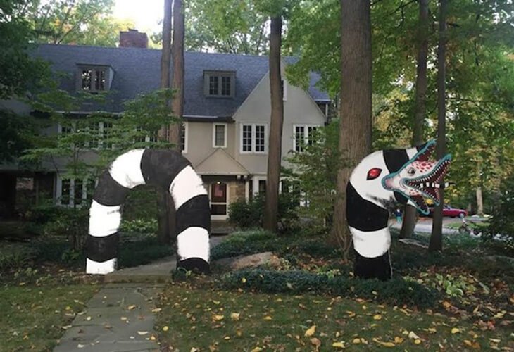 decorazione serpente gigante (Beetle Juice)