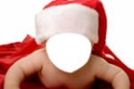 bimbo vestito per Natale (fotomontaggio)
