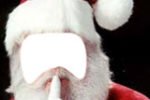 santa klaus (face in hole)